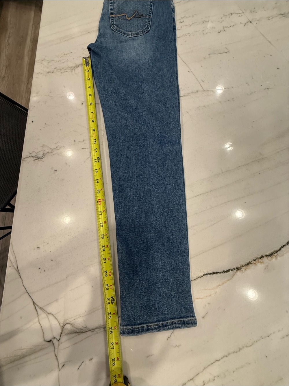 7 For All Mankind Light Blue Denim Jeans - Picture 7 of 9